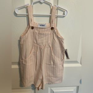💛5/$25💛 Pink and White Toddler Overalls